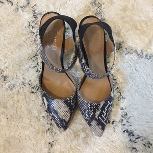Franco Sarto Snake Skin Pumps (6.5)